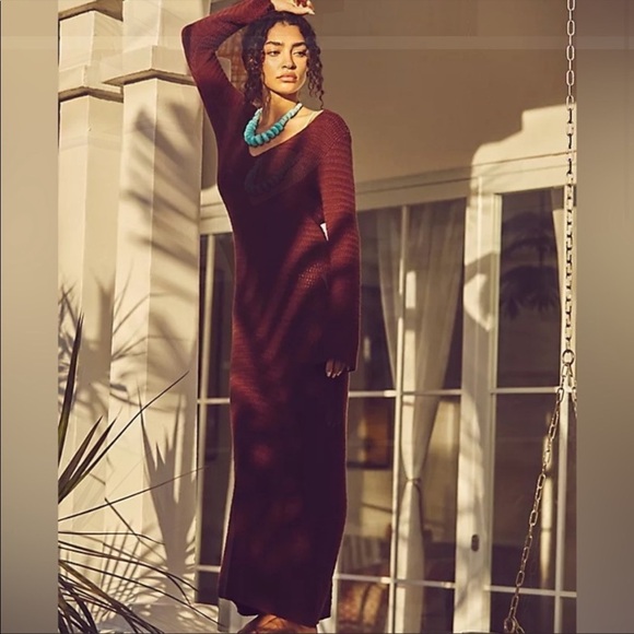 Free People Beach Colbie Sweater Maxi Dress - Picture 2 of 6